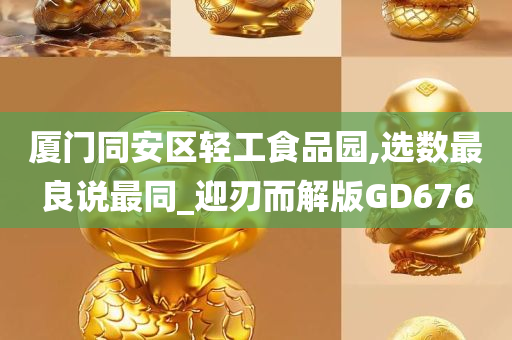 厦门同安区轻工食品园,选数最良说最同_迎刃而解版GD676