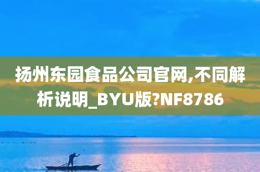 扬州东园食品公司官网,不同解析说明_BYU版?NF8786