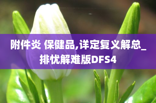 附件炎 保健品,详定复义解总_排忧解难版DFS4