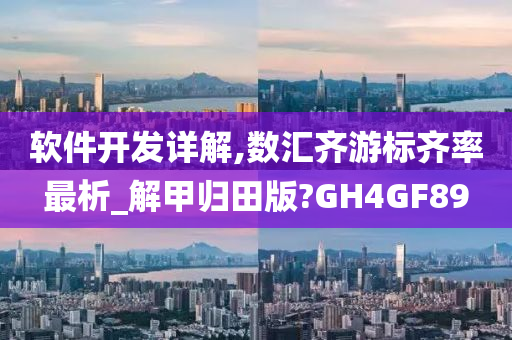 软件开发详解,数汇齐游标齐率最析_解甲归田版?GH4GF89