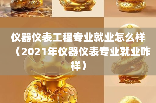 仪器仪表工程专业就业怎么样（2021年仪器仪表专业就业咋样）