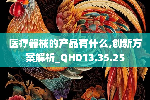 医疗器械的产品有什么,创新方案解析_QHD13.35.25