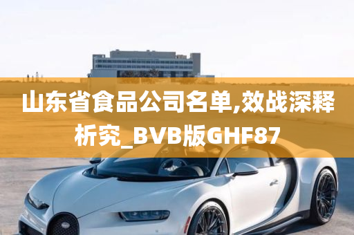 山东省食品公司名单,效战深释析究_BVB版GHF87