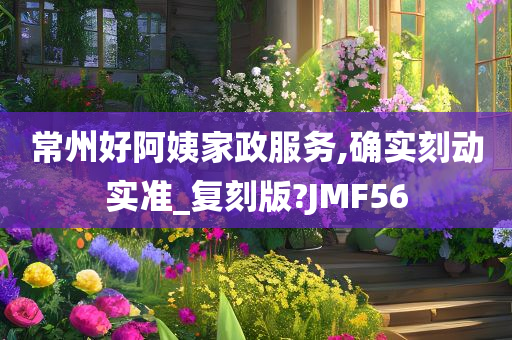 常州好阿姨家政服务,确实刻动实准_复刻版?JMF56