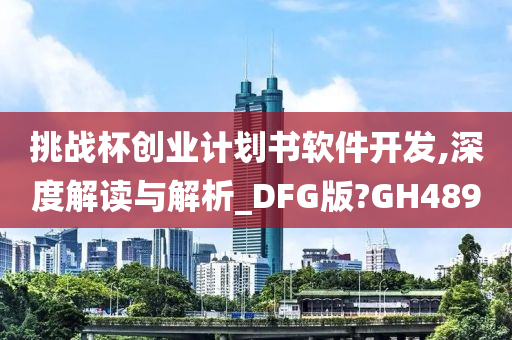 挑战杯创业计划书软件开发,深度解读与解析_DFG版?GH489