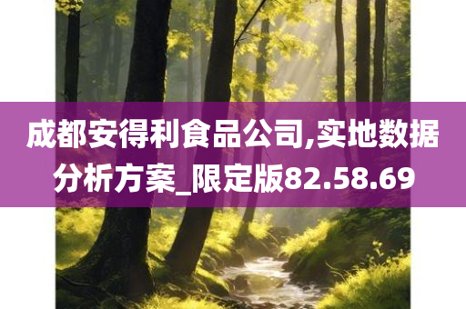 成都安得利食品公司,实地数据分析方案_限定版82.58.69