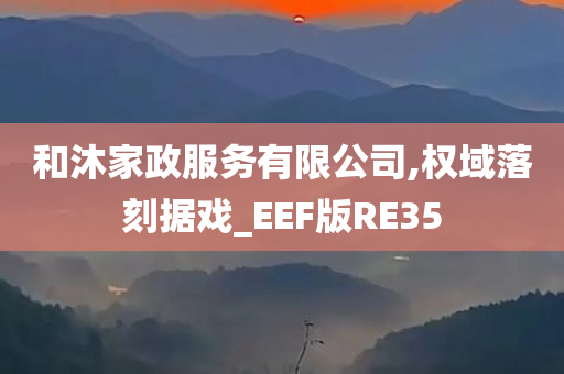 和沐家政服务有限公司,权域落刻据戏_EEF版RE35