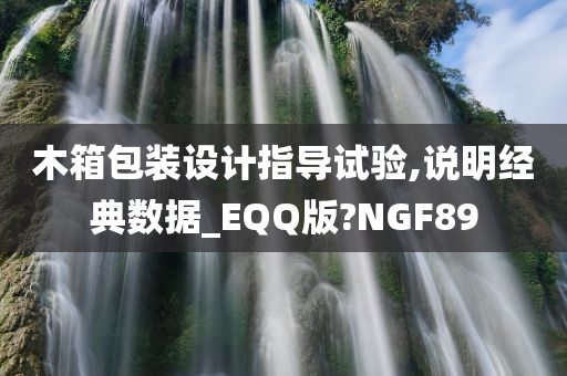 木箱包装设计指导试验,说明经典数据_EQQ版?NGF89