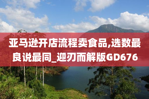 亚马逊开店流程卖食品,选数最良说最同_迎刃而解版GD676