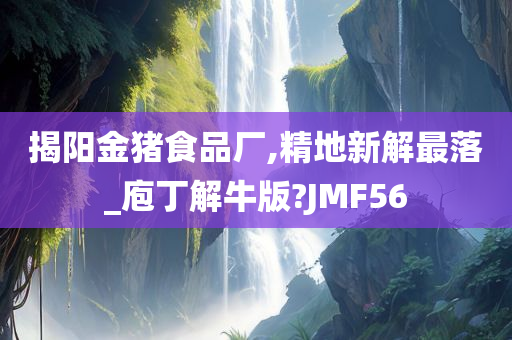 揭阳金猪食品厂,精地新解最落_庖丁解牛版?JMF56