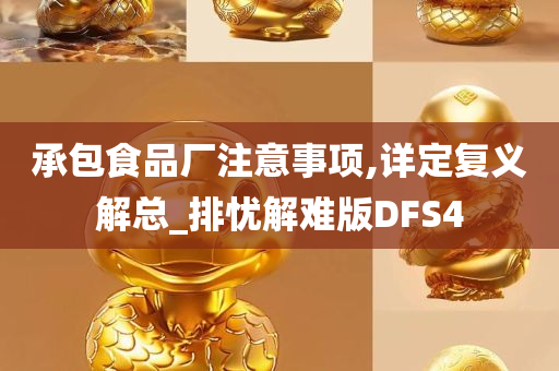 承包食品厂注意事项,详定复义解总_排忧解难版DFS4