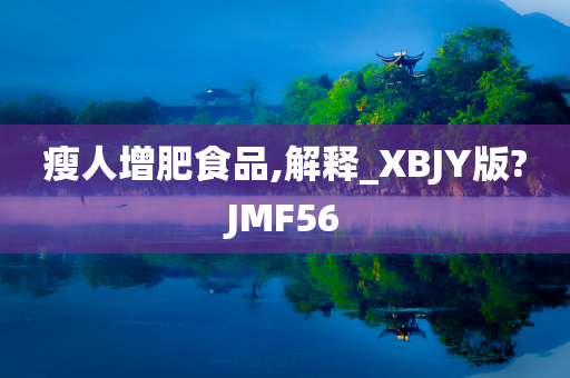 瘦人增肥食品,解释_XBJY版?JMF56