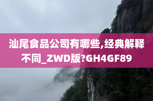 汕尾食品公司有哪些,经典解释不同_ZWD版?GH4GF89