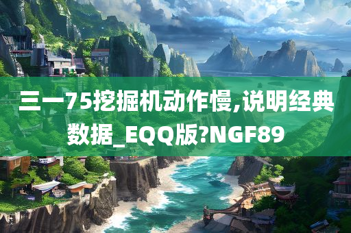 三一75挖掘机动作慢,说明经典数据_EQQ版?NGF89