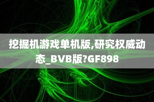 挖掘机游戏单机版,研究权威动态_BVB版?GF898