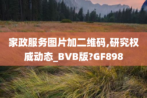 家政服务图片加二维码,研究权威动态_BVB版?GF898