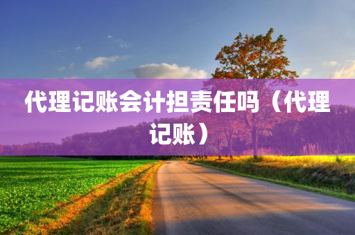 代理记账会计担责任吗（代理记账）