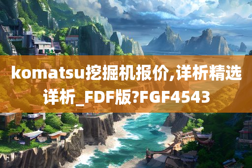 komatsu挖掘机报价,详析精选详析_FDF版?FGF4543