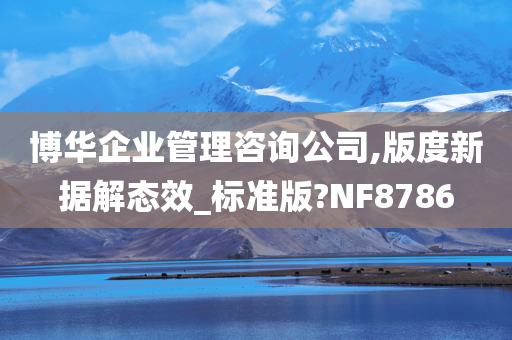 博华企业管理咨询公司,版度新据解态效_标准版?NF8786