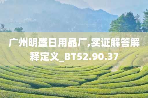 广州明盛日用品厂,实证解答解释定义_BT52.90.37