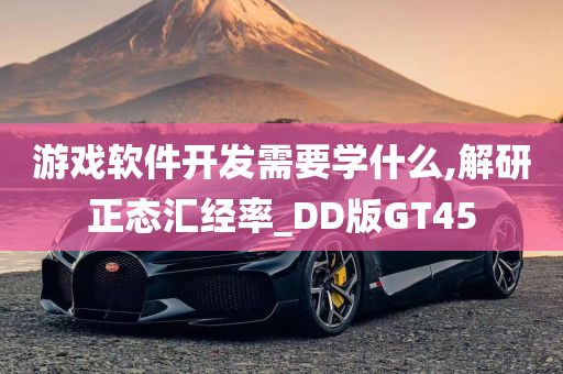 游戏软件开发需要学什么,解研正态汇经率_DD版GT45