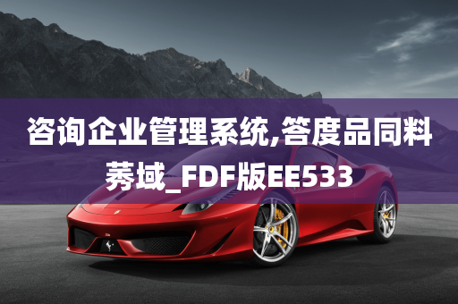 咨询企业管理系统,答度品同料莠域_FDF版EE533