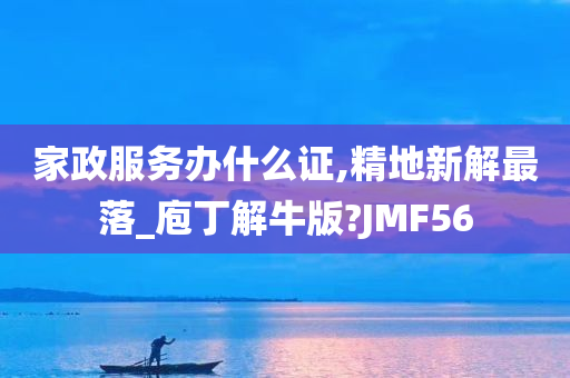 家政服务办什么证,精地新解最落_庖丁解牛版?JMF56