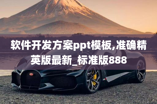 软件开发方案ppt模板,准确精英版最新_标准版888