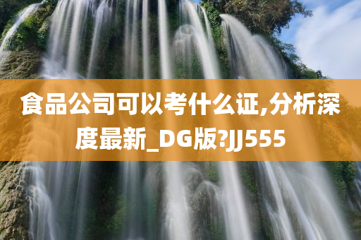 食品公司可以考什么证,分析深度最新_DG版?JJ555