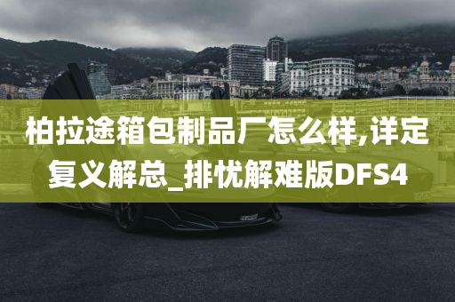 柏拉途箱包制品厂怎么样,详定复义解总_排忧解难版DFS4