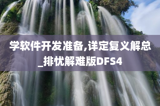 学软件开发准备,详定复义解总_排忧解难版DFS4