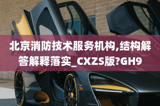 北京消防技术服务机构,结构解答解释落实_CXZS版?GH9