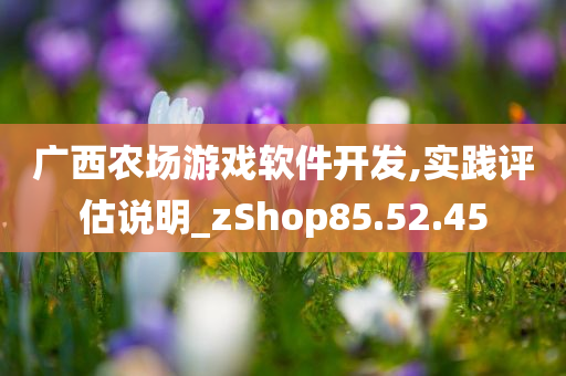 广西农场游戏软件开发,实践评估说明_zShop85.52.45