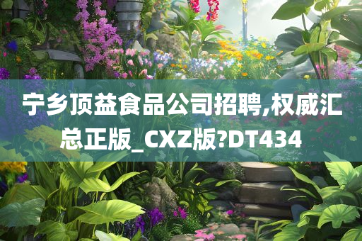 宁乡顶益食品公司招聘,权威汇总正版_CXZ版?DT434