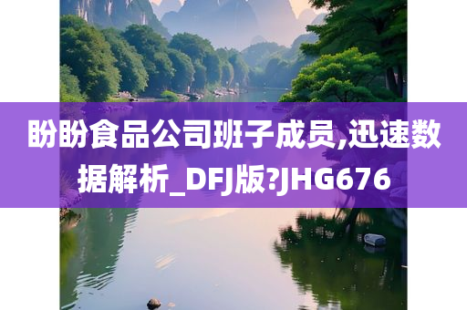 盼盼食品公司班子成员,迅速数据解析_DFJ版?JHG676