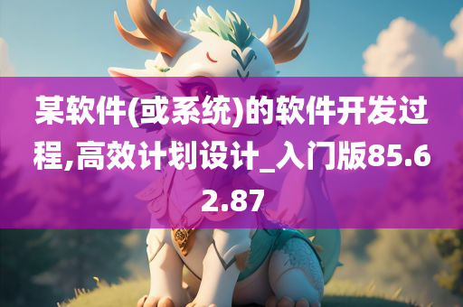 某软件(或系统)的软件开发过程,高效计划设计_入门版85.62.87