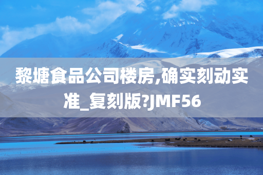 黎塘食品公司楼房,确实刻动实准_复刻版?JMF56