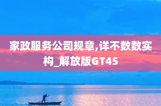 家政服务公司规章,详不数数实构_解放版GT45