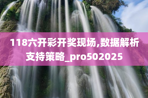 118六开彩开奖现场,数据解析支持策略_pro502025