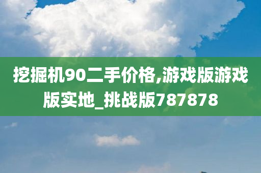 挖掘机90二手价格,游戏版游戏版实地_挑战版787878