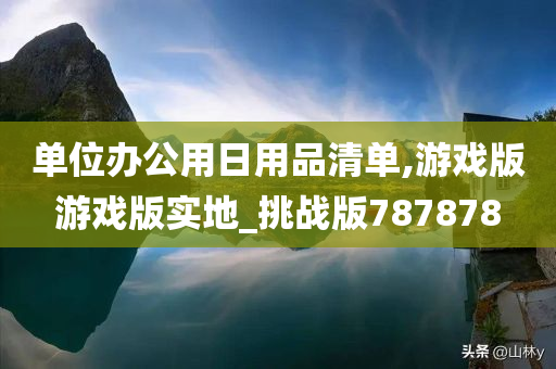 单位办公用日用品清单,游戏版游戏版实地_挑战版787878