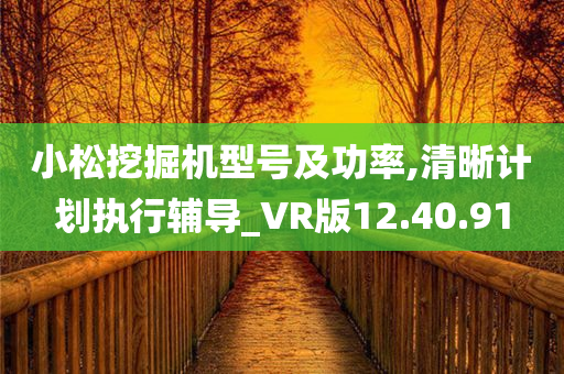 小松挖掘机型号及功率,清晰计划执行辅导_VR版12.40.91