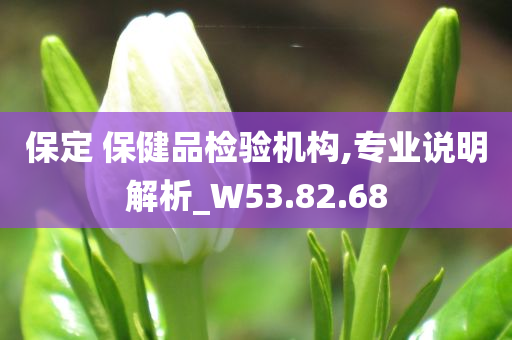 保定 保健品检验机构,专业说明解析_W53.82.68