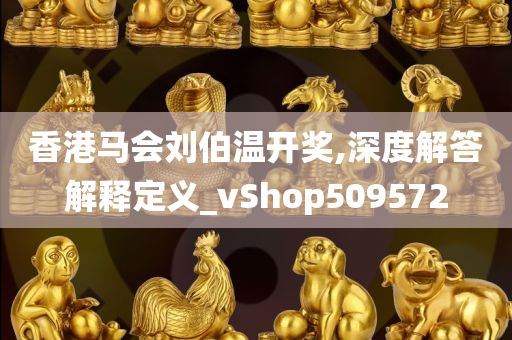 香港马会刘伯温开奖,深度解答解释定义_vShop509572