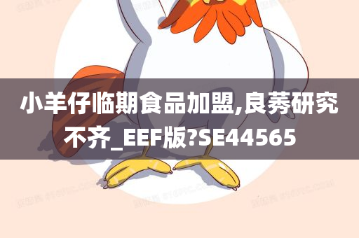 小羊仔临期食品加盟,良莠研究不齐_EEF版?SE44565