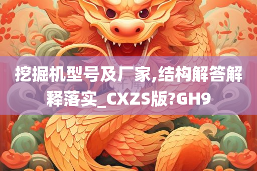 挖掘机型号及厂家,结构解答解释落实_CXZS版?GH9