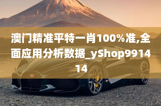 澳门精准平特一肖100%准,全面应用分析数据_yShop991414