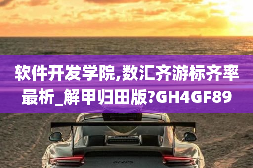 软件开发学院,数汇齐游标齐率最析_解甲归田版?GH4GF89