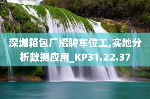 深圳箱包厂招聘车位工,实地分析数据应用_KP31.22.37