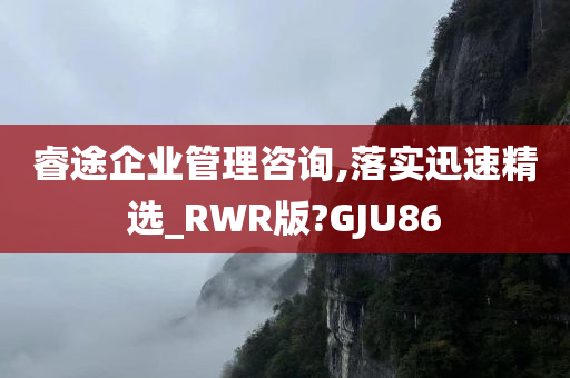 睿途企业管理咨询,落实迅速精选_RWR版?GJU86